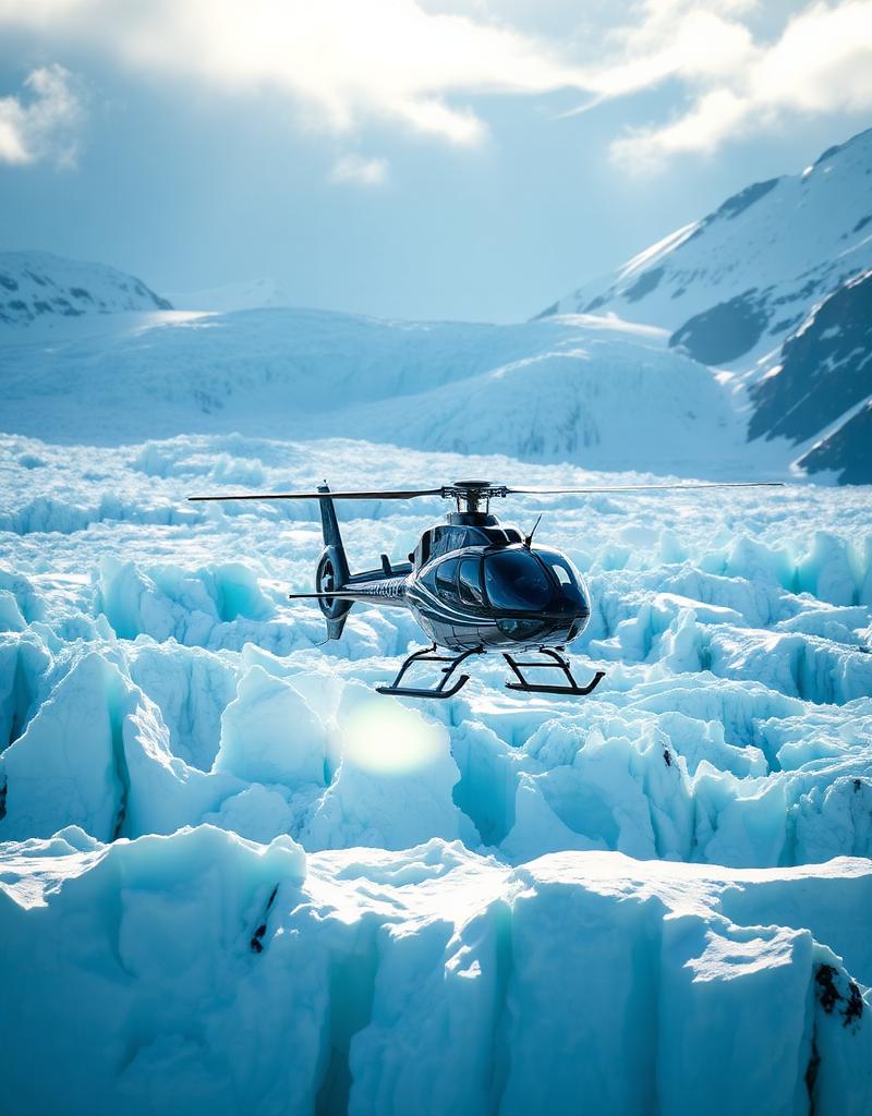 Glacier Heli-Landing